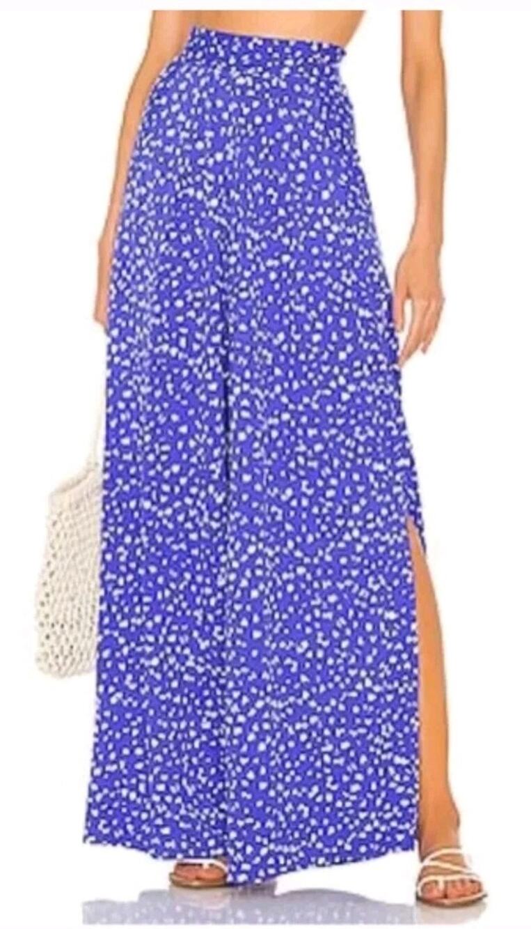 Maaji Ophelia Palazzo Wide Leg Quick Dry Pants Swim Coverup Split Leg Size Small